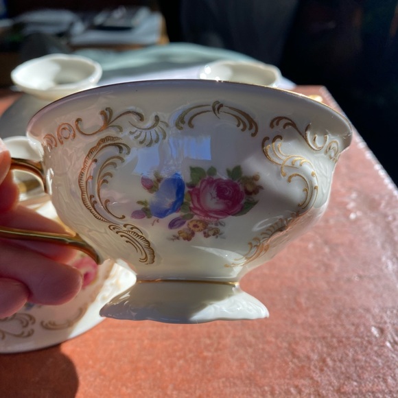 Rosenthal porcelain china Ivory Diplomat Sansoucci made in Germany tea cups (4) - Picture 1 of 15